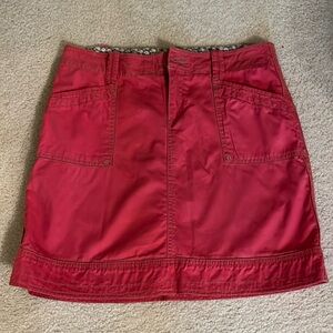 Adventura dark coral cotton skirt